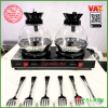 bếp và bình thủy tinh hâm