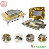 Nồi hâm buffet chữ nhật chân rời 9 lít nắp trợ lực