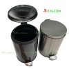 Thùng rác nano đạp chân hình tròn 6L dành cho khách sạn.