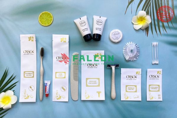Bộ Amenities lúa mạch cao cấp đóng túi giấy đá 