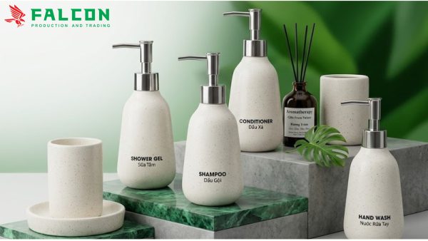 Bình trắng gốm sứ 