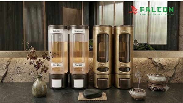 Bình đựng dung dịch gắn tường đôi nhựa 