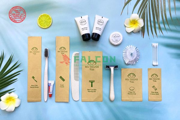 Bộ Amenities lúa mạch sang trọng đóng túi KRAFT Nâu