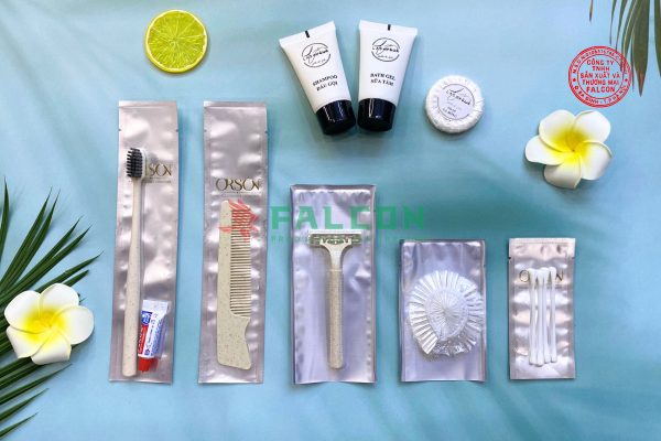 Bộ Amenities lúa mạch thân thiện đóng túi màng nhôm