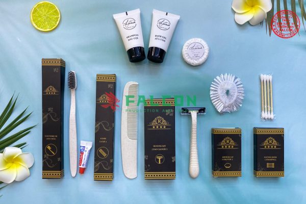 Bộ Amenities lúa mạch sang trọng bao bì vỏ hộp giấy
