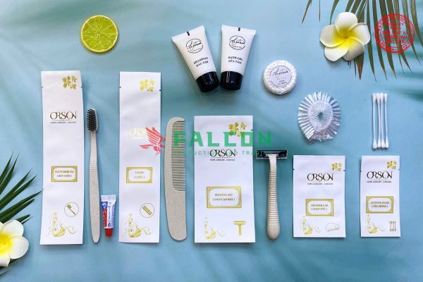 Bộ Amenities lúa mạch sang trọng đóng túi giấy đá 